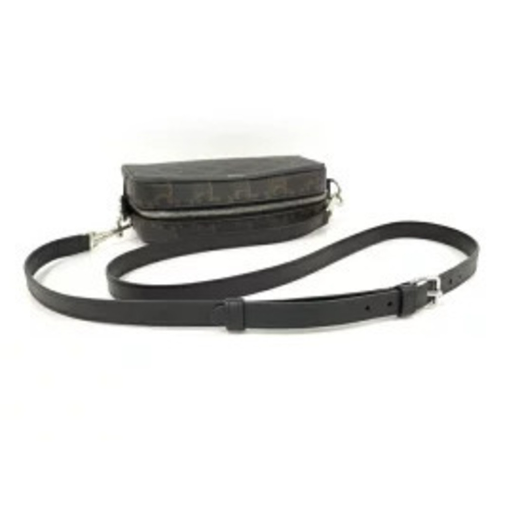 CELINE Triomphe Shoulder Bag Leather Black - Picture 4 of 9